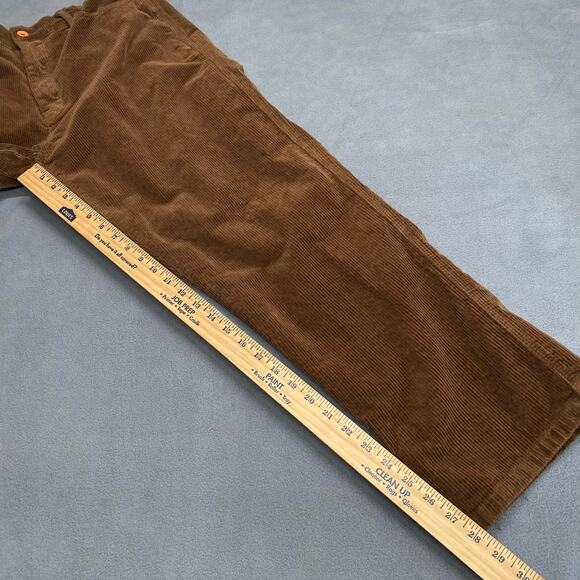 Aelfric Eden Retro Skater Corduroy Pant Mens XXL Brown Elastic Waist Pockets - Picture 9 of 13